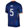 Camiseta de fútbol Países Bajos Ake 5 Segunda Equipación Euro 2024 - Hombre